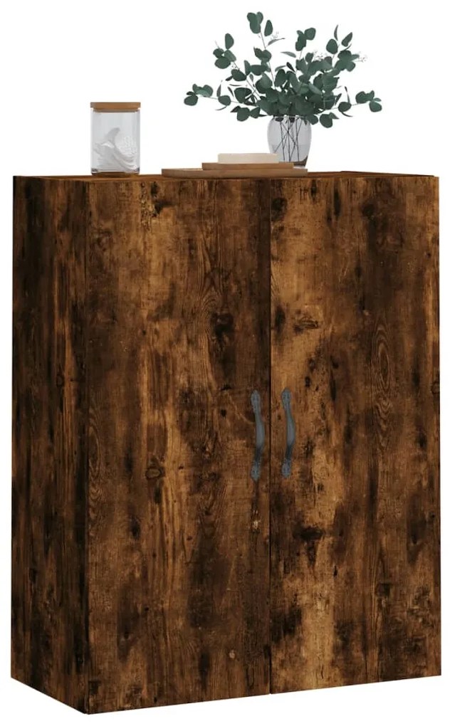 Armário de parede 69,5x34x90 cm deriv. madeira carvalho fumado