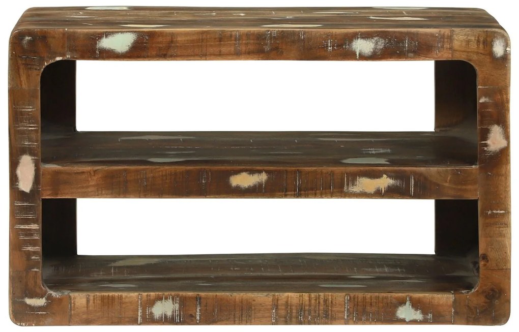Armário de TV 60x32x36 cm Madeira Recuperada Maciça