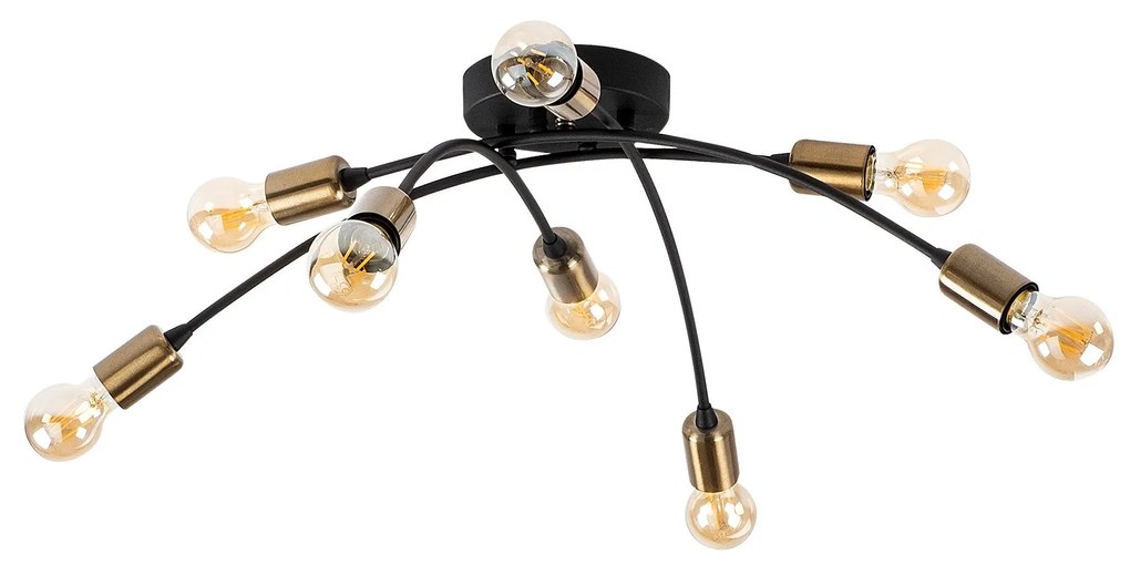 Candeeiro Chandelier Banana – Preto – 79 x 79 cm