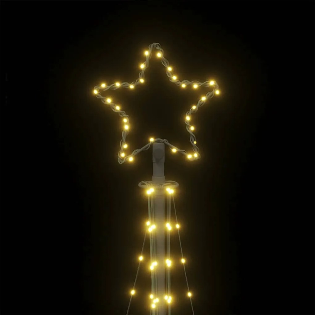 LED Árvore de Natal 447 LEDs Branco Quente 249 cm