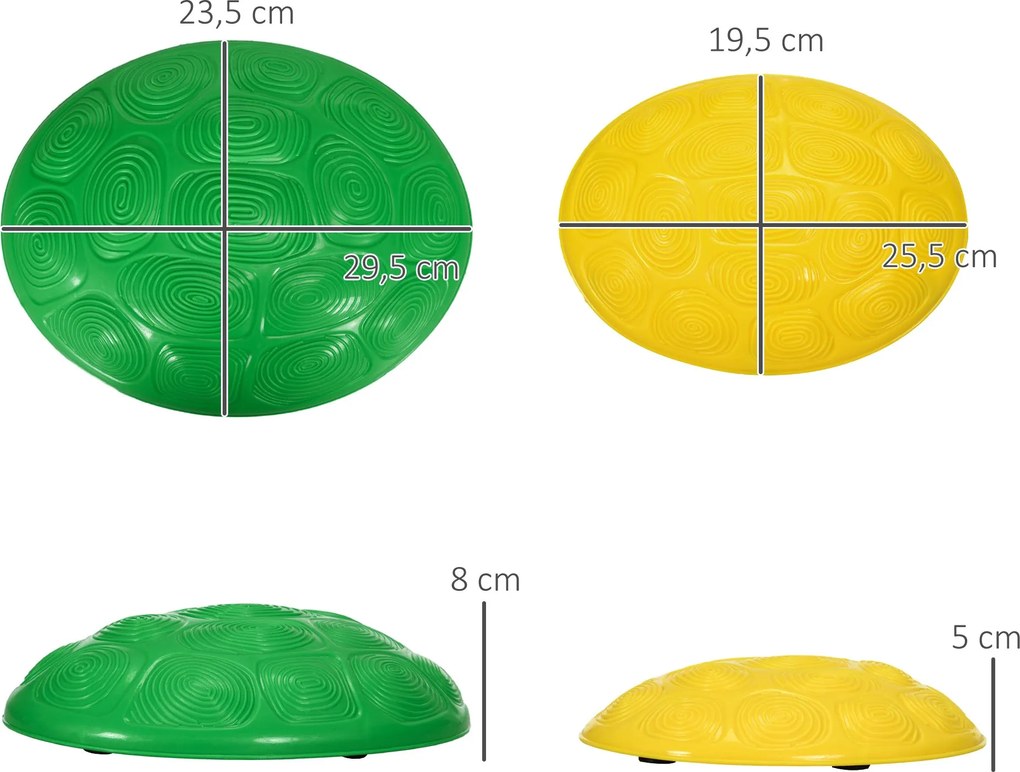 ZONEKIZ Pedras de Equilíbrio para Crianças de 3 a 8 Anos Conjunto de 8