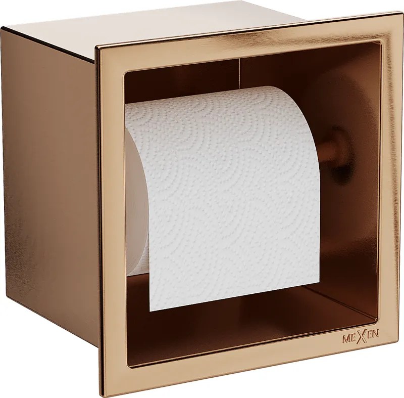 Mexen X-Wall-P suporte para papel higiénico, cobre escovado - 19C3