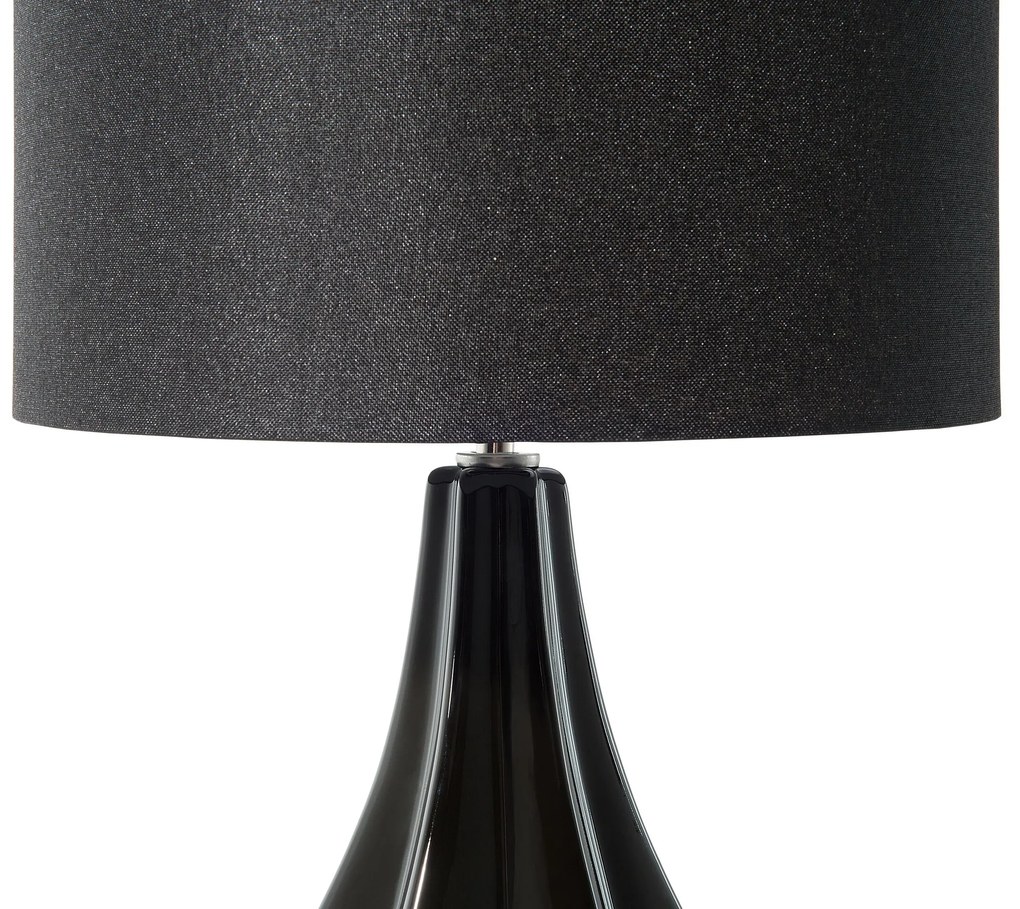 Candeeiro de mesa preto SANTEE Beliani