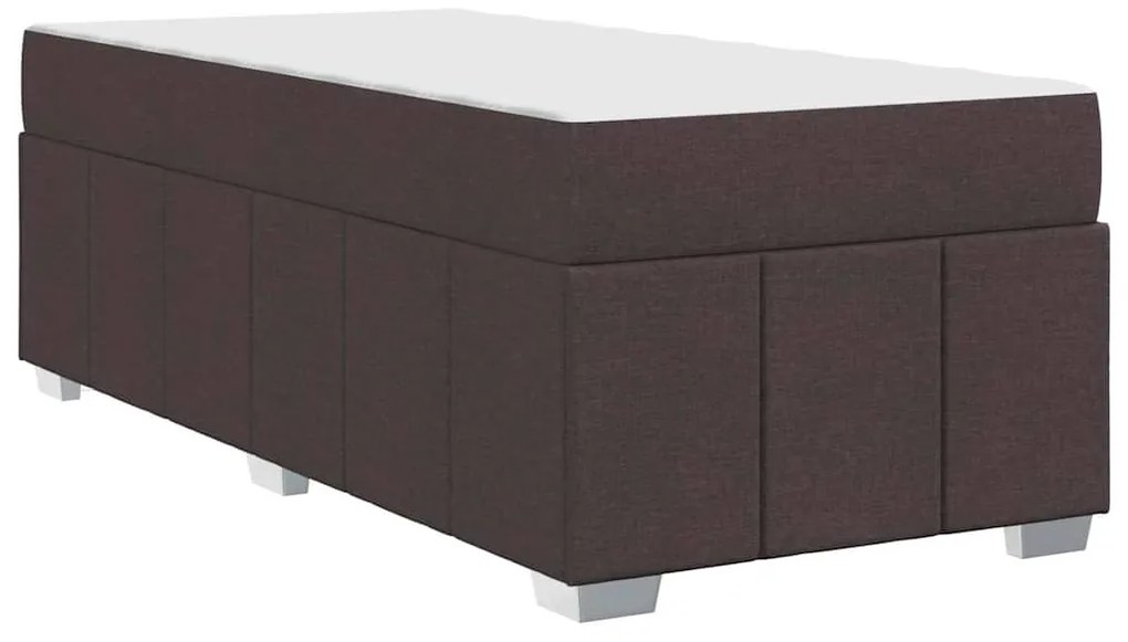 Estrutura da Cama Castanho escuro 90 x 190 cm tecido