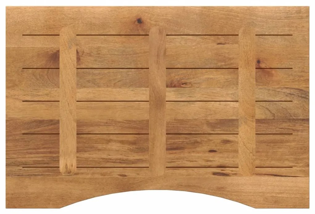 Tampo de mesa com curva 80x50x2,5 cm mangueira áspera maciça