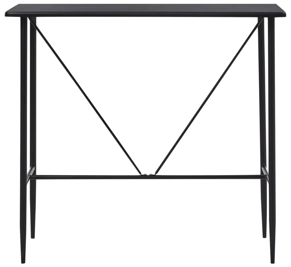 5 pcs conjunto de bar plástico preto