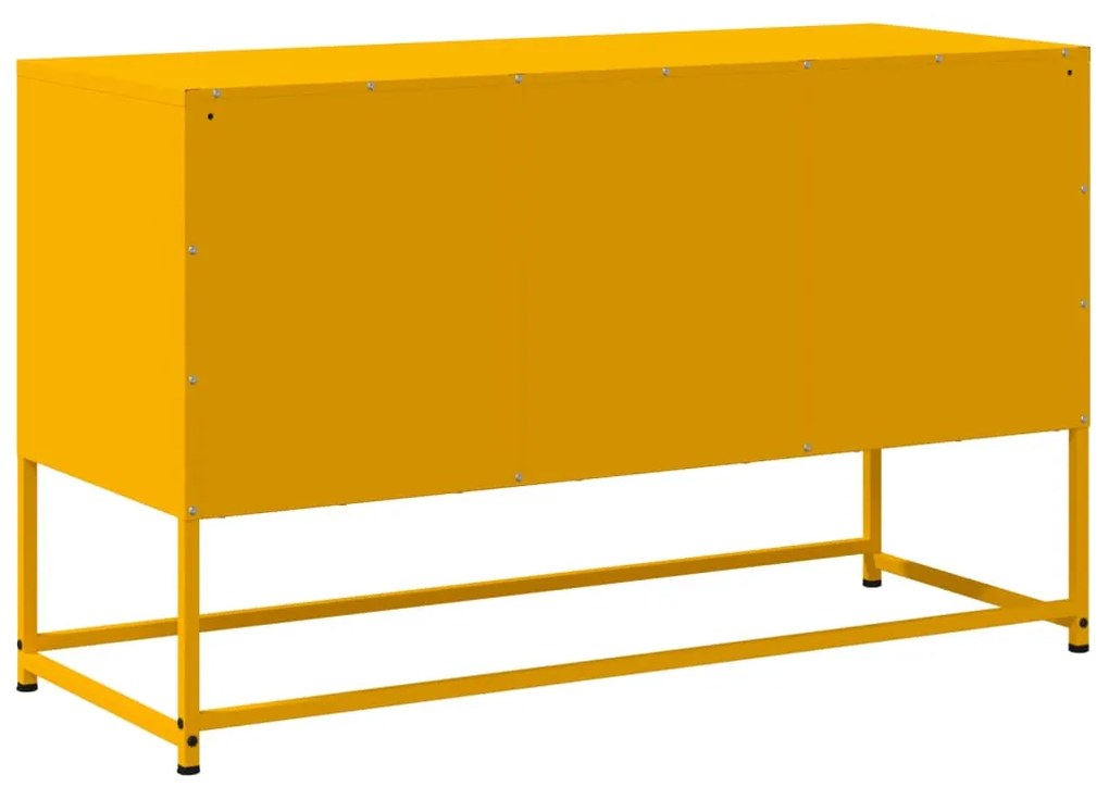 Móvel de TV 100,5x39x60,5 cm aço amarelo mostarda