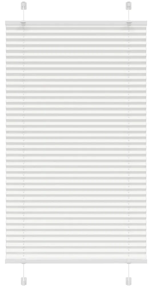 Branco Plissada Cega 70x100 cm Largura Tecido 69,4 cm Poliéster