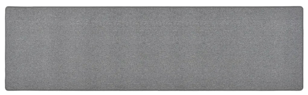 Tapete/passadeira 50x200 cm cinzento-escuro