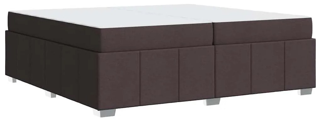 Estrutura da Cama Castanho escuro 200 x 200 cm tecido
