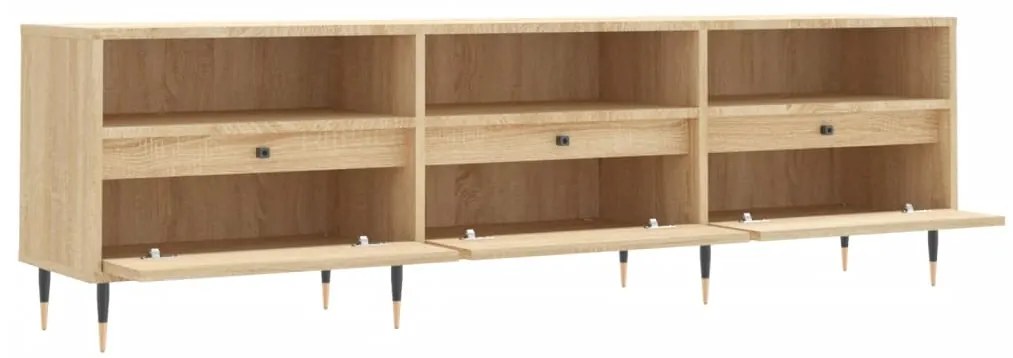Móvel de TV 150x30x44,5 cm derivados de madeira carvalho sonoma