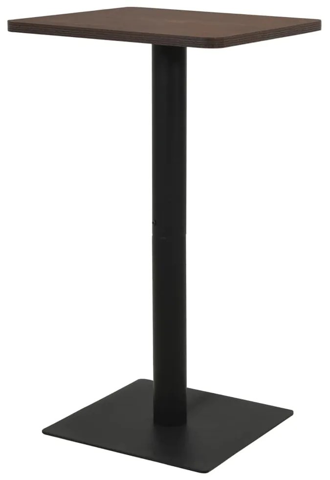 vidaXL Mesa bistrô 60x60x107 cm cor madeira de freixo escura