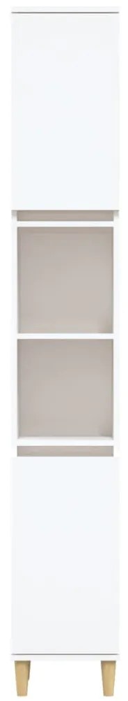 Armário casa de banho 30x30x190 cm derivados de madeira branco