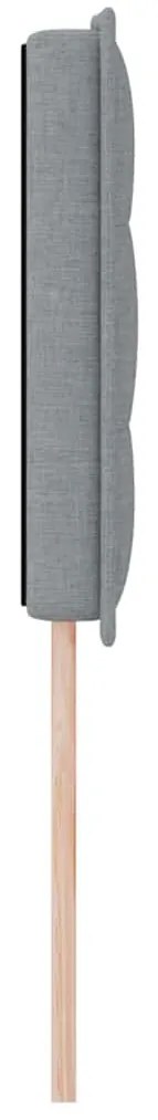 Cabeceira vidaXL Design Linhas Cinza Claro 140 cm Tecido