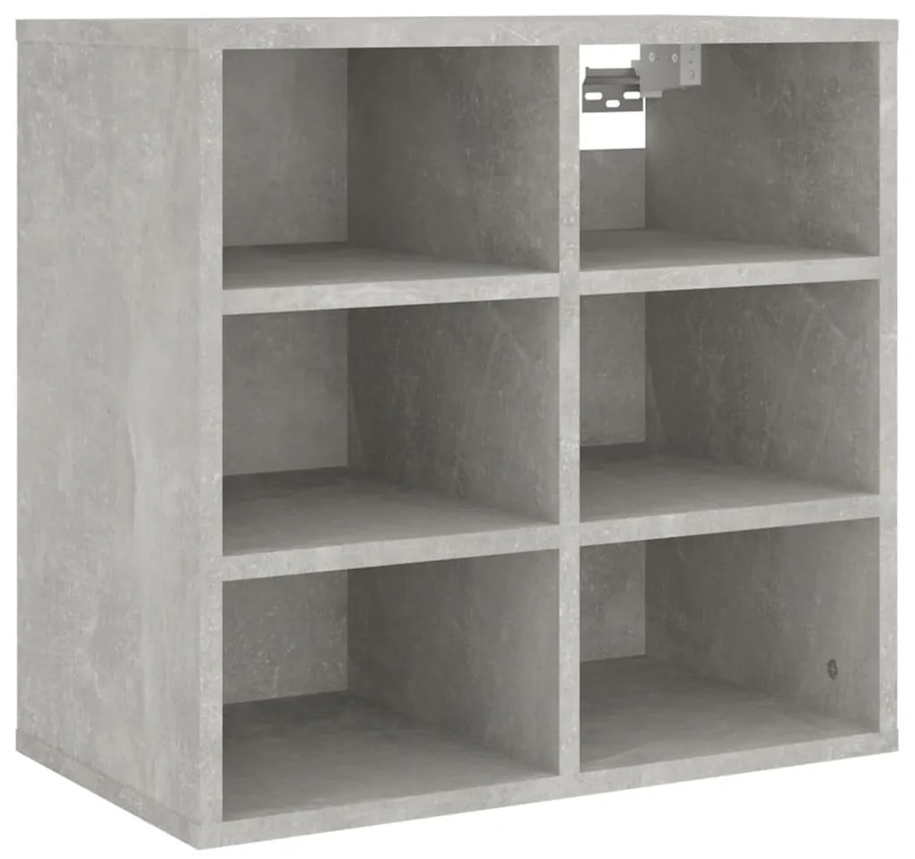 Sapateira 2 pcs 52,5x30x50 cm Concreto Cinza