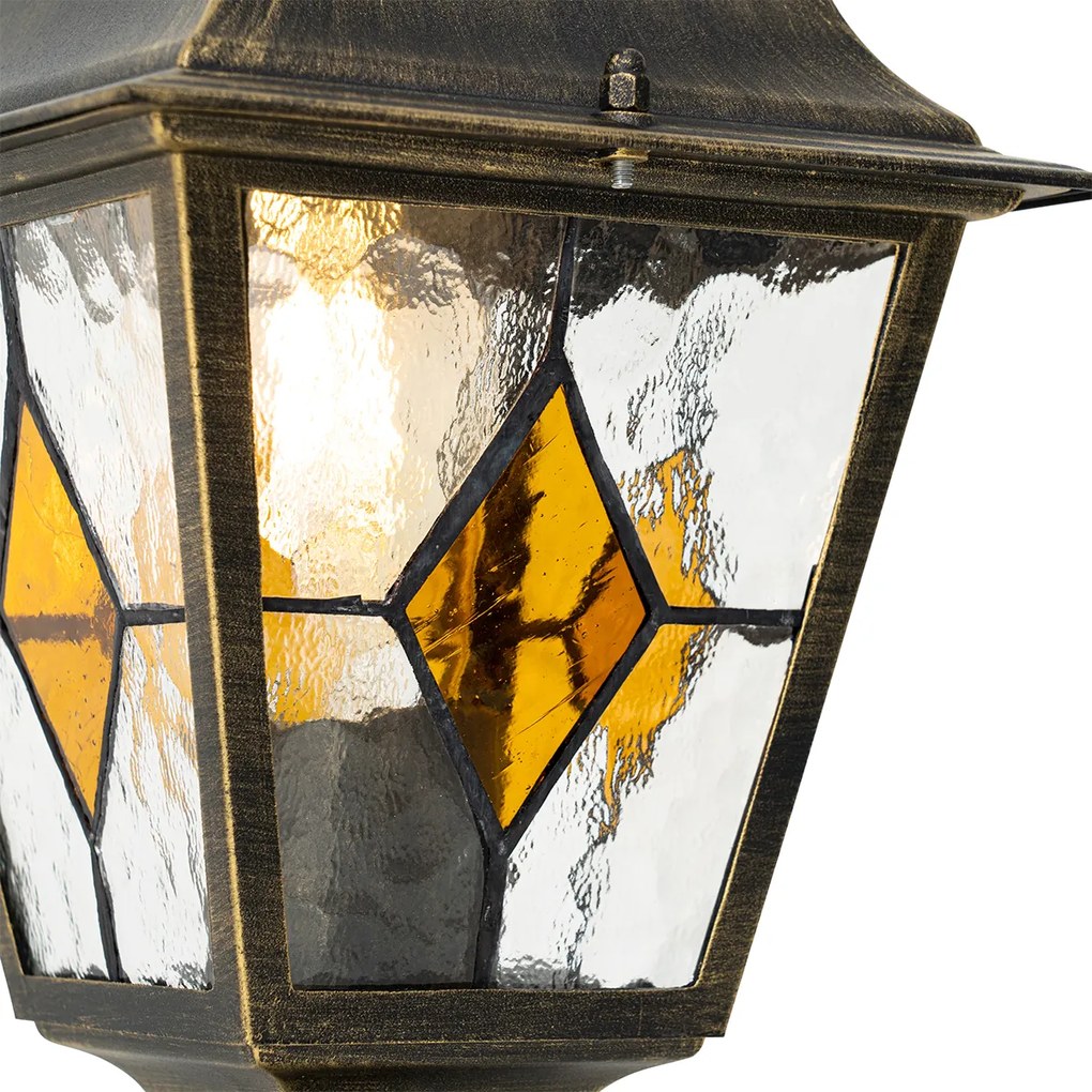 Candeeiro de pé vintage para exterior dourado antigo 45 cm - Antigua Clássico / Antigo