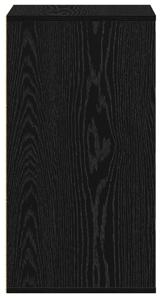 Cômoda de Canto Preto Carvalho 40x41x76 cm Madeira Derivada