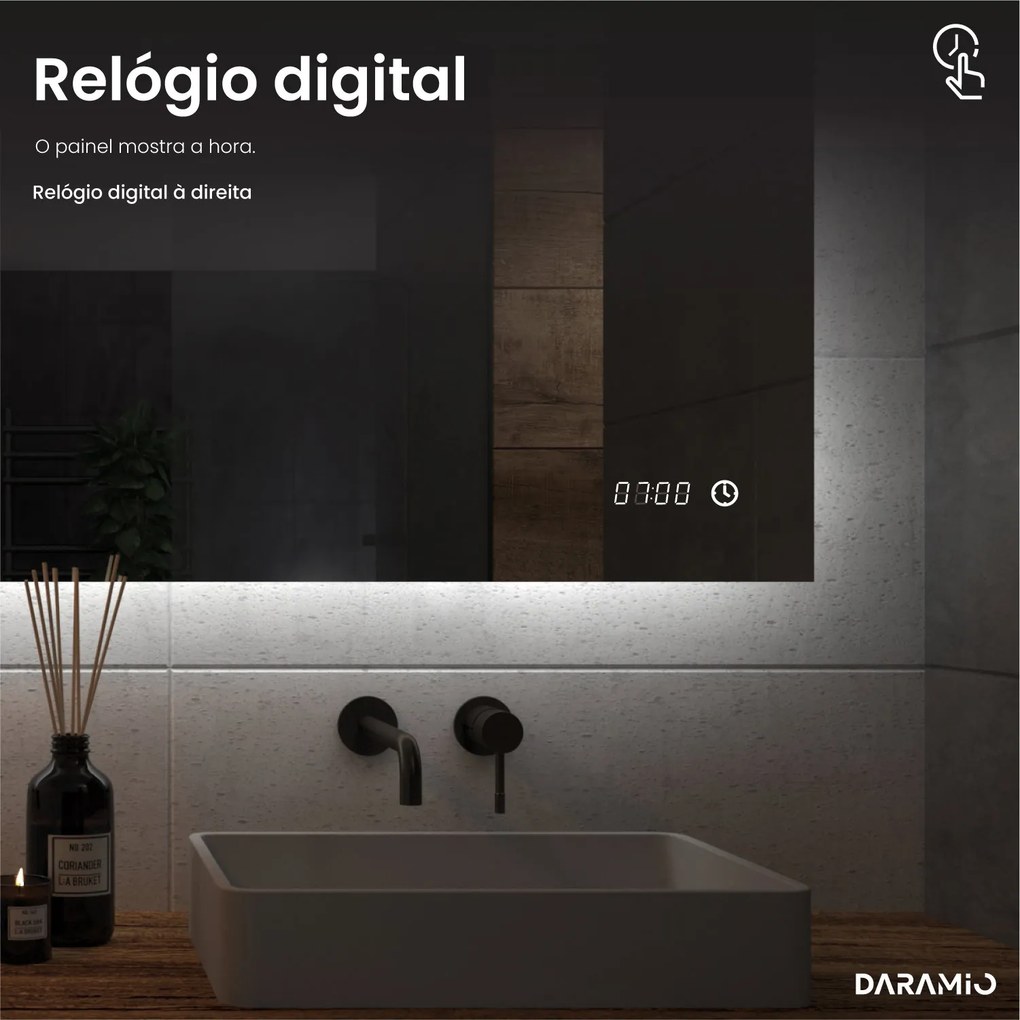 Espelho redondo com luz E3