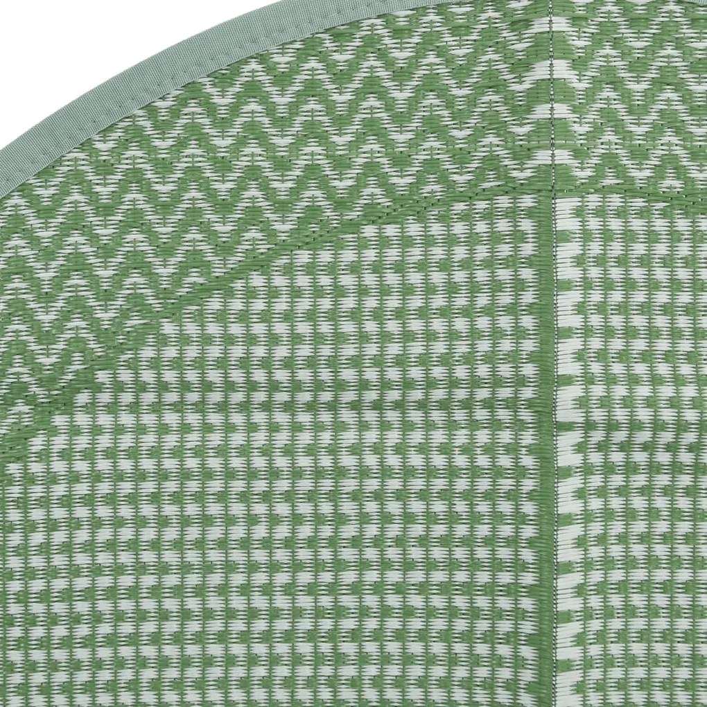 Tapete de exterior Ø160 cm ARAKIL PP Verde