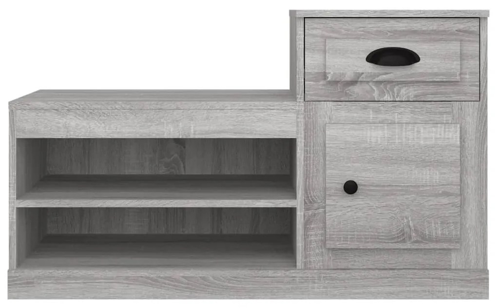 Sapateira 100x42x60 cm derivados de madeira cinzento sonoma