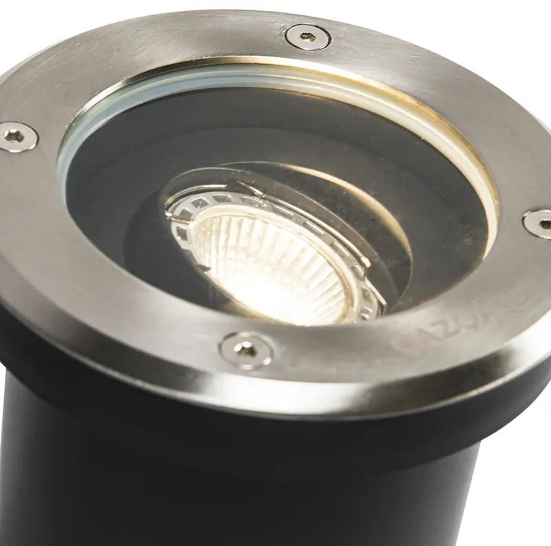 Conjunto de 5 projetores de exterior em aço inoxidável IP65 - Delux Moderno