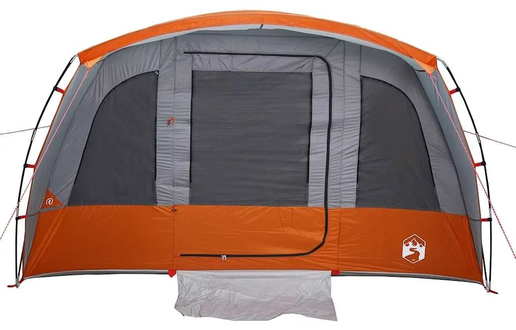 Tenda familiar túnel para 8 pessoas impermeável cinzento