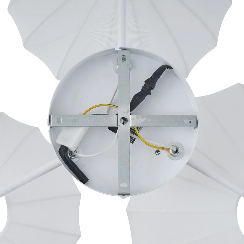 Plafon de teto Japandi branco 3 luzes - Multi Bida