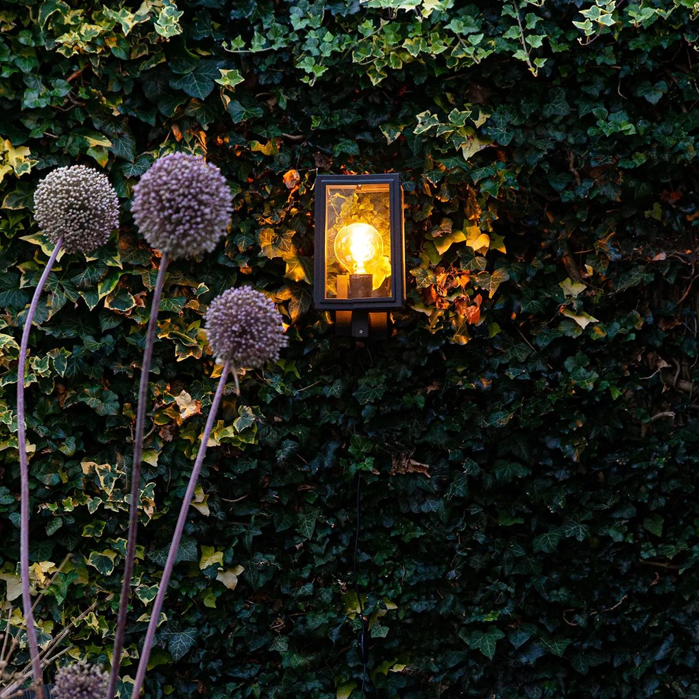 Candeeiro de parede industrial cinzento IP44 - Sutton Up