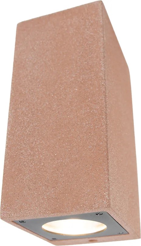 Candeeiro de Parede Exterior Moderno Terracota 2-Luzes IP44 - Pompei