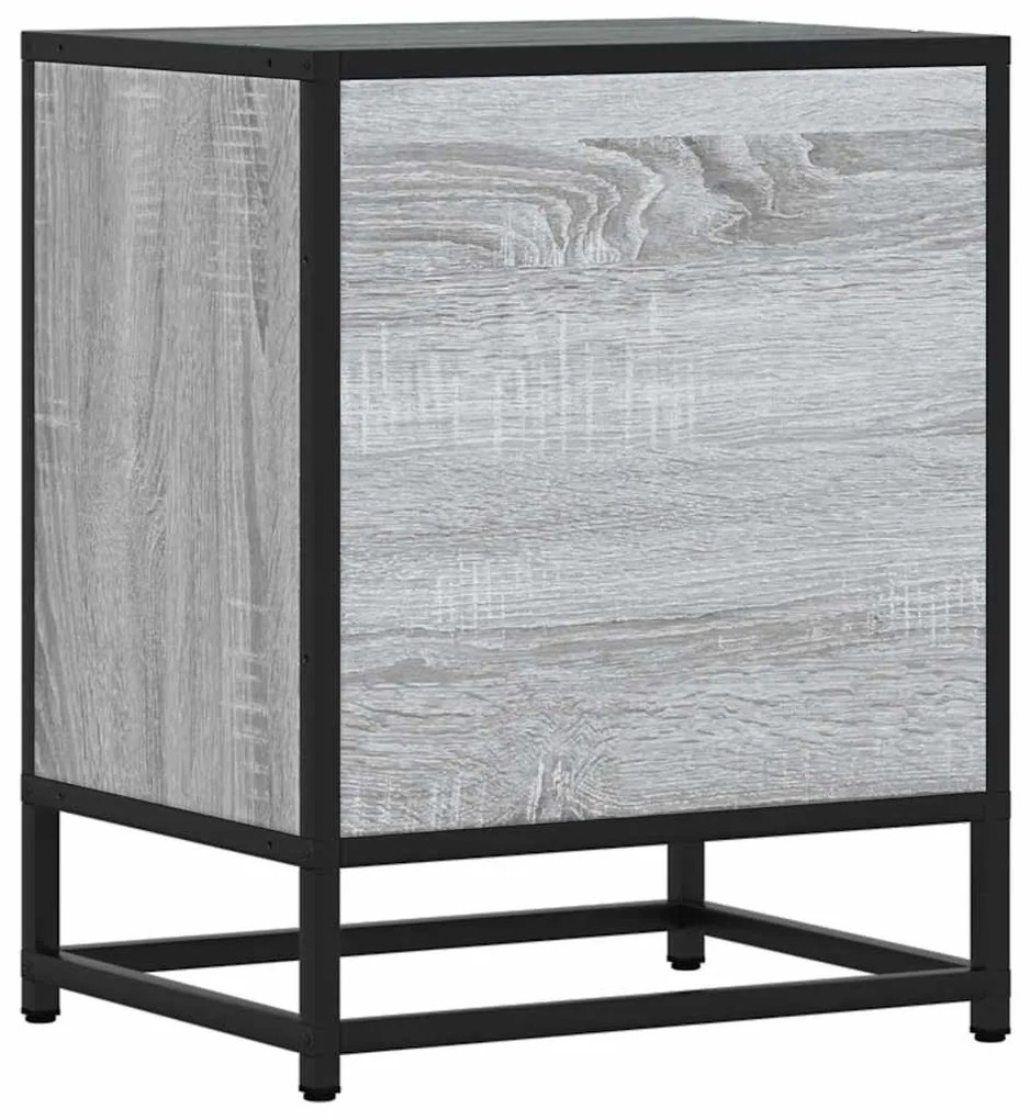 Mesas de cabeceira 2 pcs sonoma cinzento 40x31x50 cm madeira