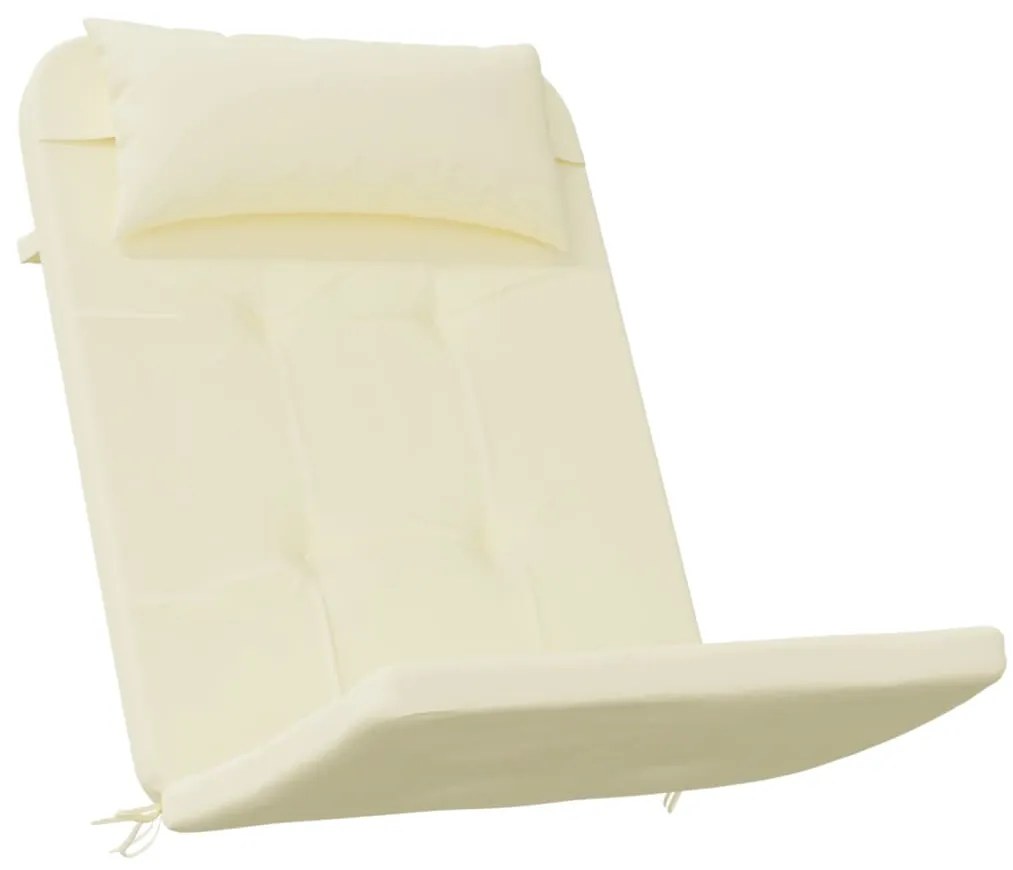 Almofadões p/ cadeira adirondack 2 pcs tecido oxford cor creme