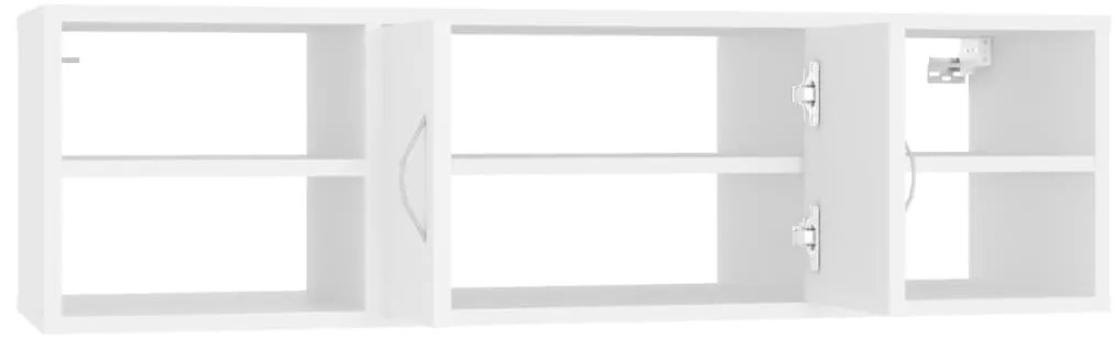 Estante de parede 102x30x29 cm derivados de madeira branco
