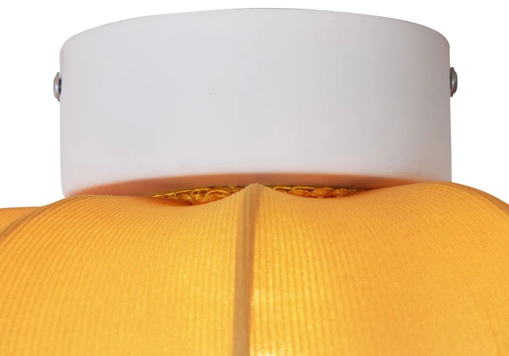 Candeeiro de Teto Japandi Dourado 37cm - Plu Asyesha