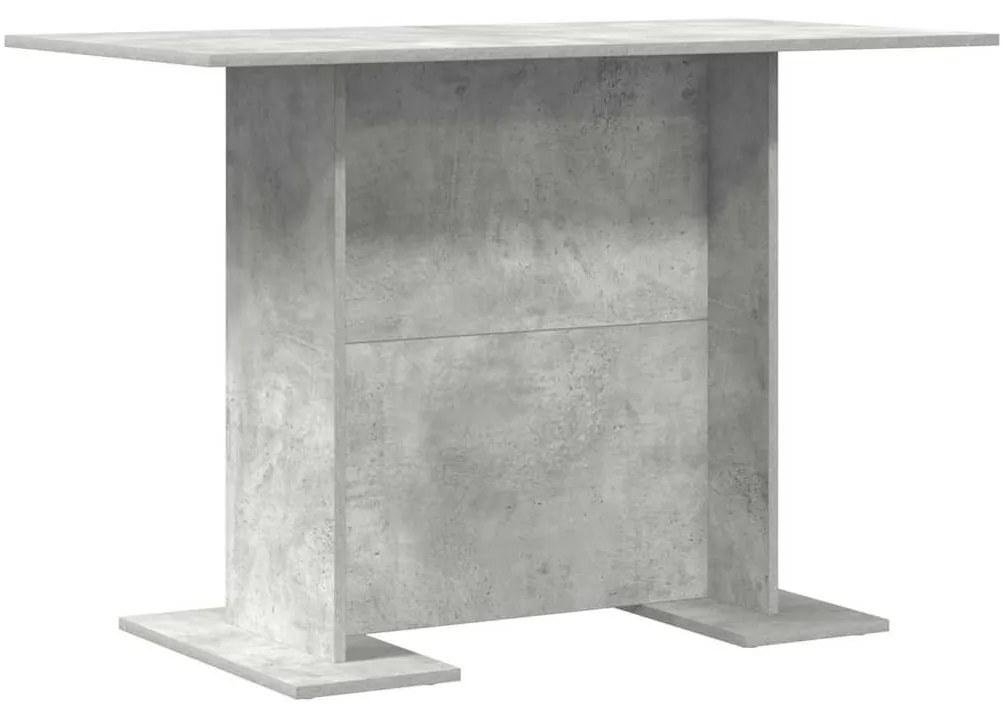 Mesa de jantar vidaXL Cinza Concreto 110x60x75 cm Madeira engenheirada