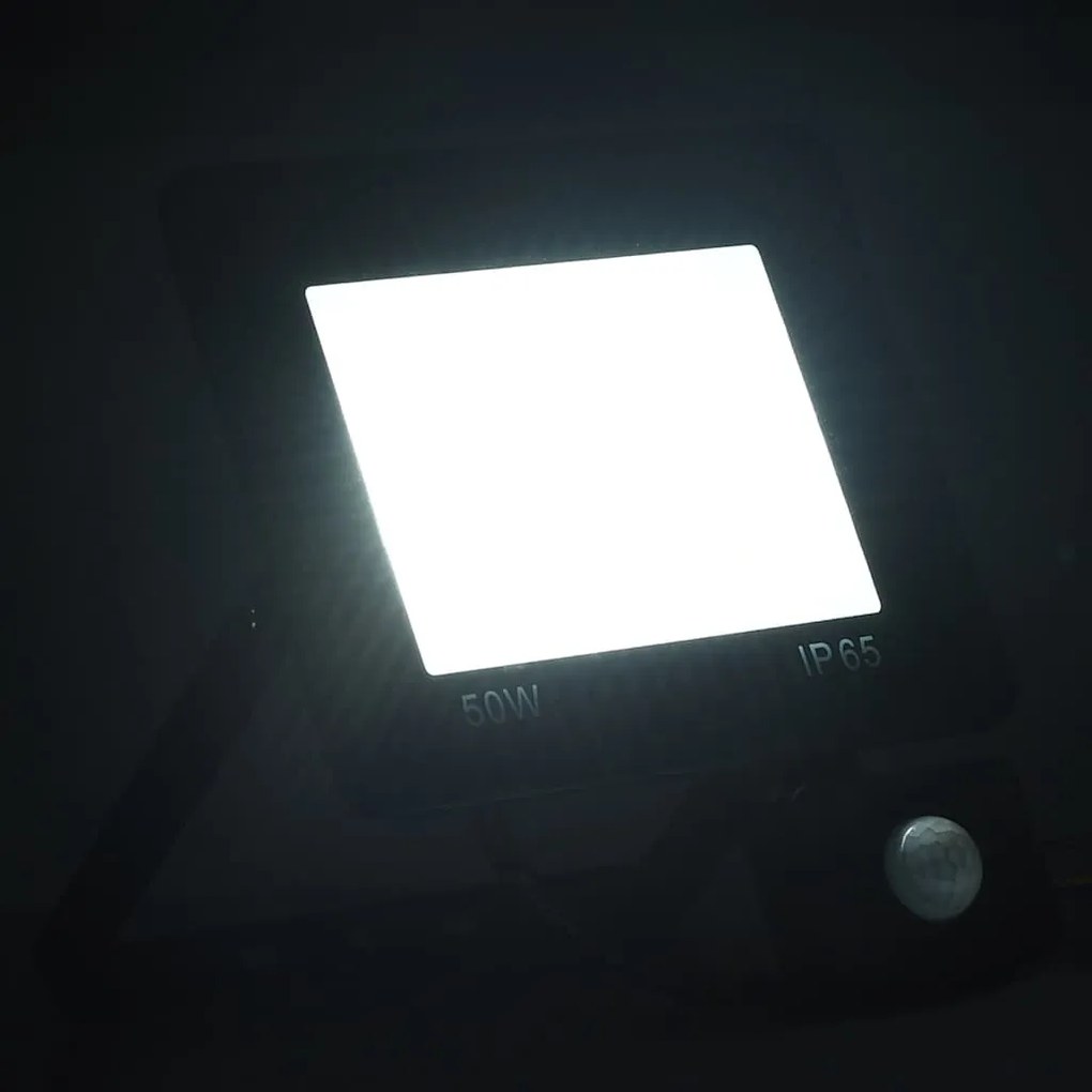 Projetor c/ iluminação LED e sensor 50 W branco frio