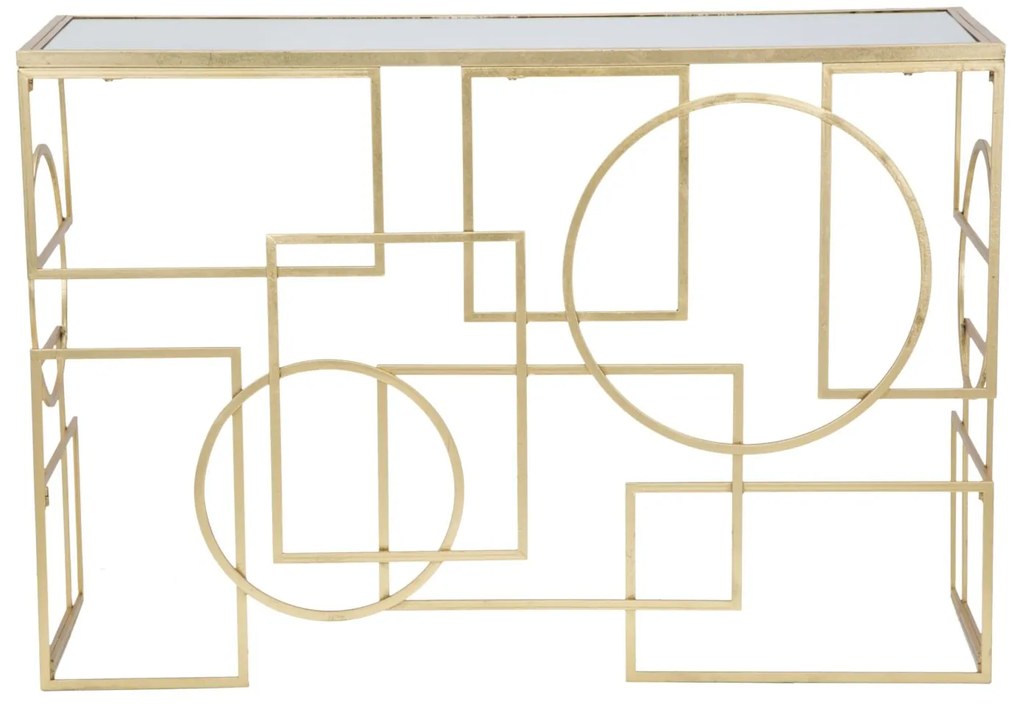 MESA CONSOLA MARIE 120X41X81 CM DOURADO