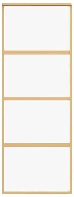 Porta deslizante 76x205 cm vidro ESG/alumínio dourado
