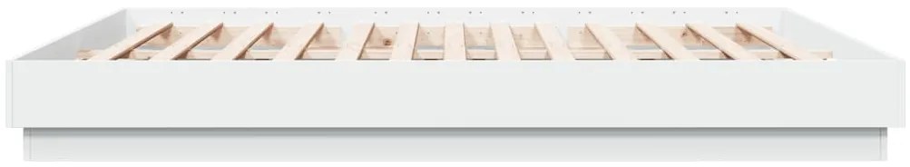 Estrutura de cama 200x200 cm derivados de madeira branco