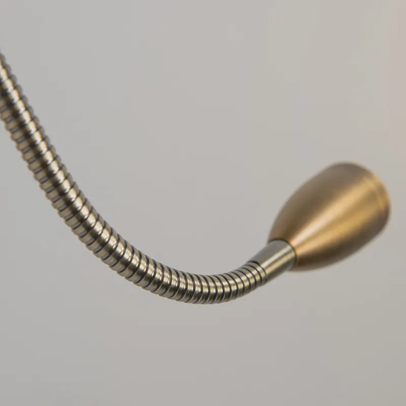 Candeeiro de parede bronze com LED e braço de leitura - Brescia Combi Clássico / Antigo,Moderno