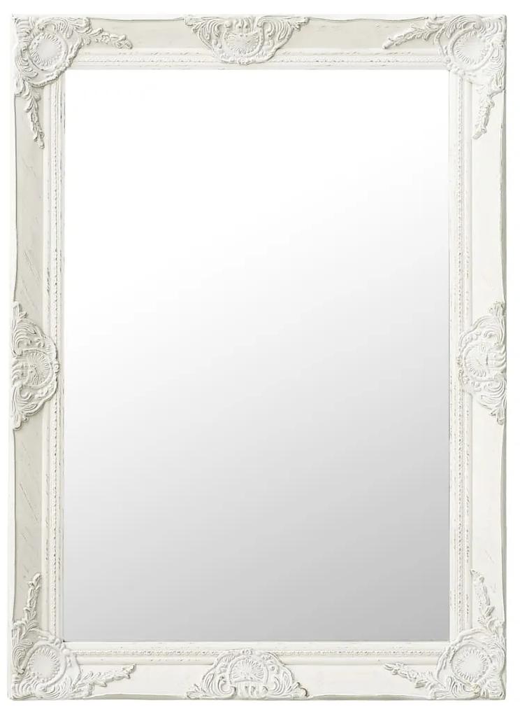 320336 vidaXL Espelho de parede estilo barroco 60x80 cm branco
