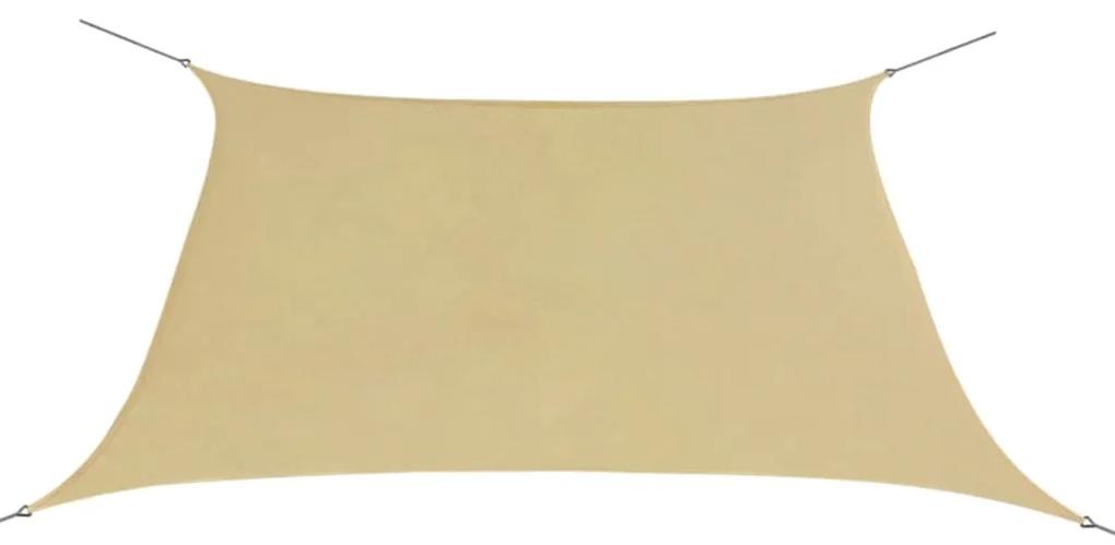 Guarda-sol tecido Oxford quadrangular 3,6x3,6 m bege