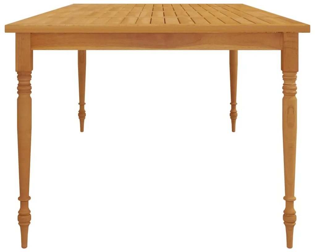 Mesa Batávia 200x100x75 cm madeira de teca maciça
