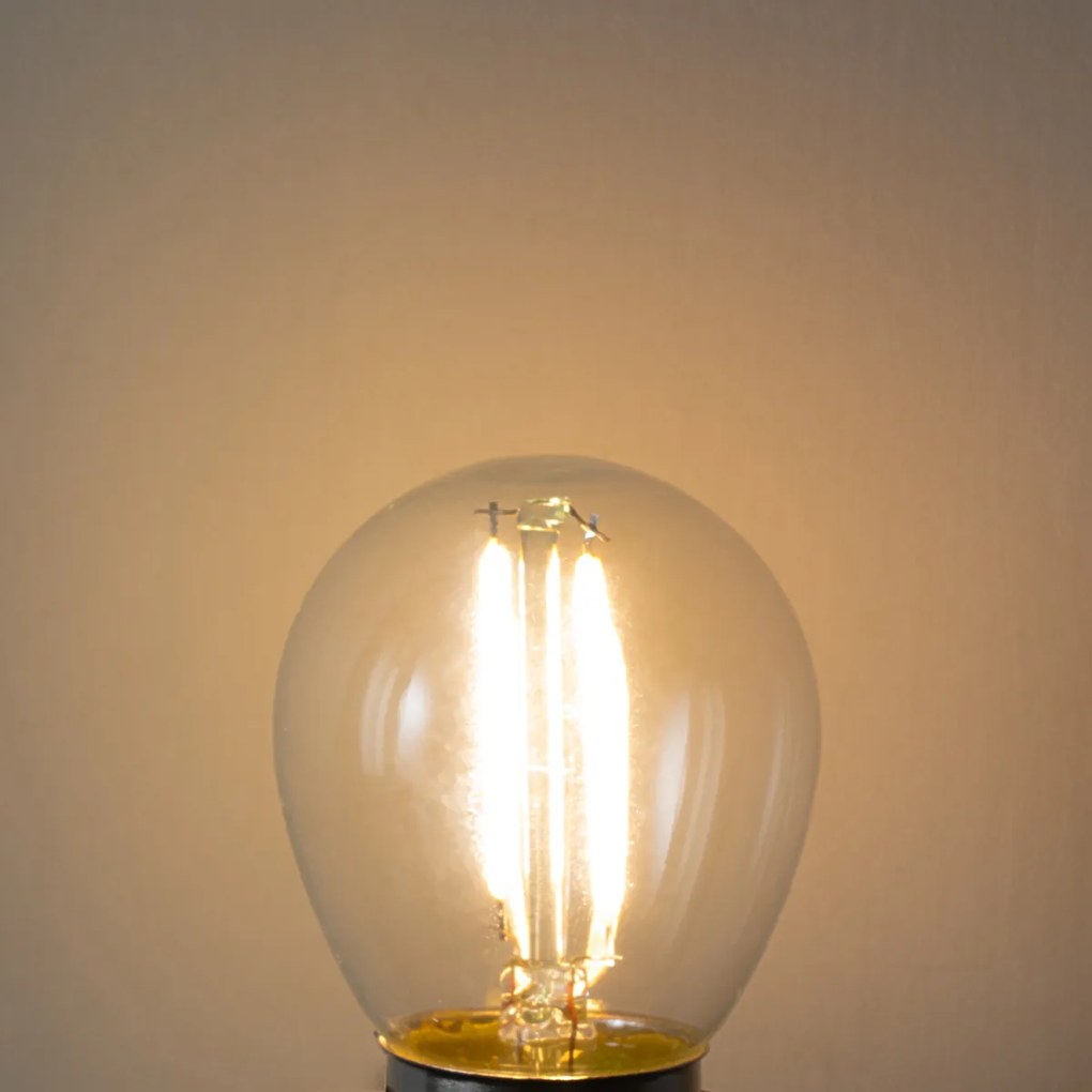 Conjunto de 5 E27 dimbare LED lamp P45 helder glas 3W 250 lm 2200K
