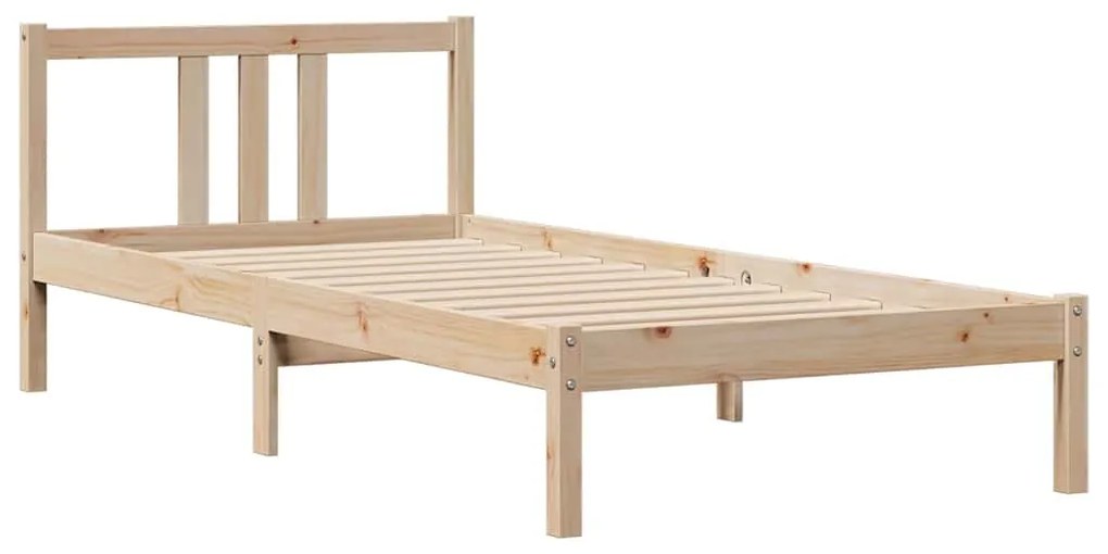 Cama sem colchão 90x190 cm madeira de pinho maciça