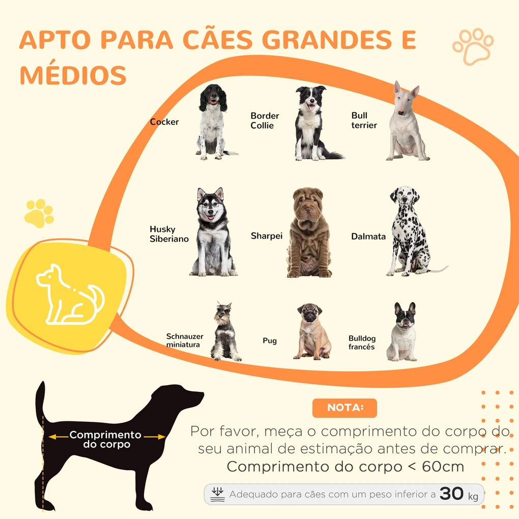 PawHut Gaiola para Cães de Madeira Mesa de Centro 94x60x71,5 cm Móvel