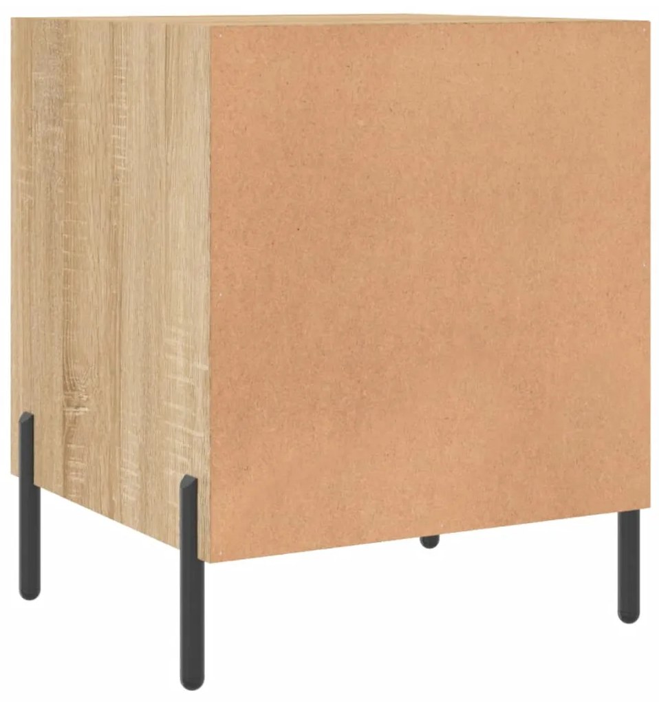 Mesa cabeceira 40x40x50 cm derivados de madeira carvalho sonoma
