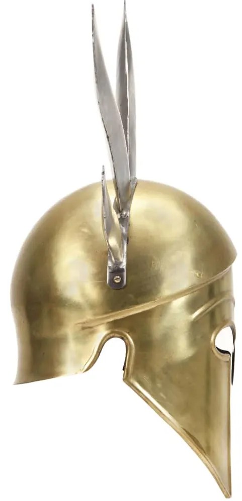 Capacete de soldado grego réplica LARP aço bronze