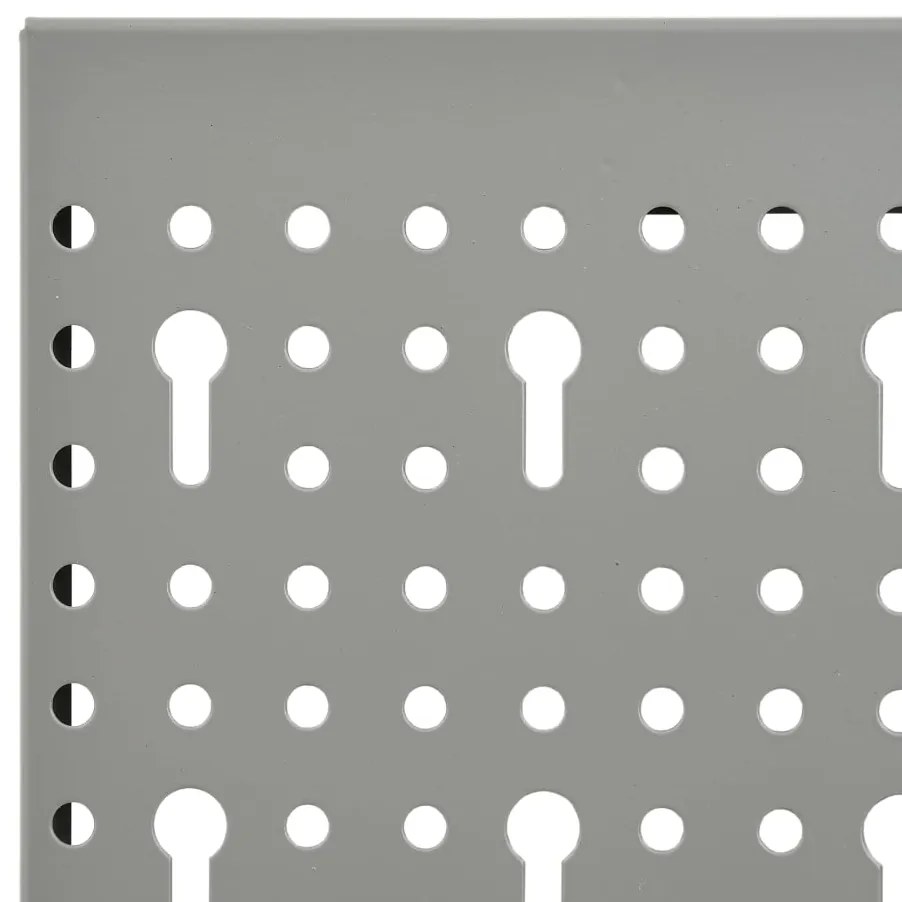 Placas perfuradas de parede 4 pcs 40x58 cm aço