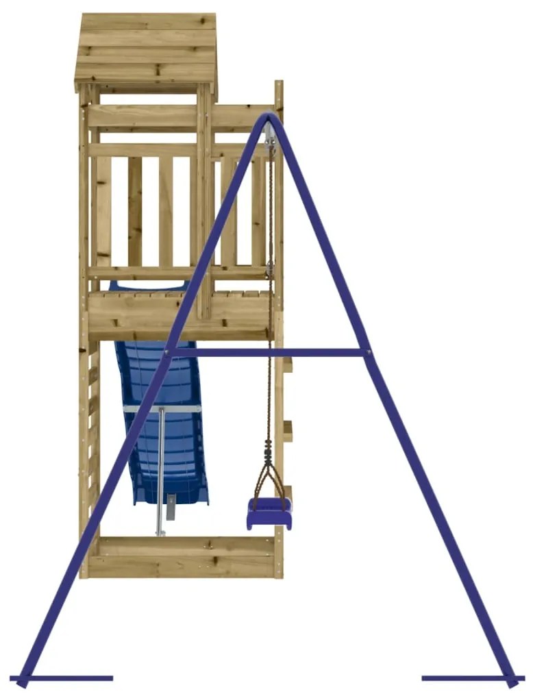 Conjunto de brincar para exterior madeira de pinho impregnada
