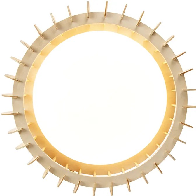 Plafon Escandinavo Bege 40cm incl. LED - Monte Escandinavo
